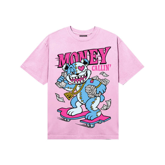 Pink Sneakers DopeSkill T-Shirt Money Callin' Graphic Streetwear - Light Pink