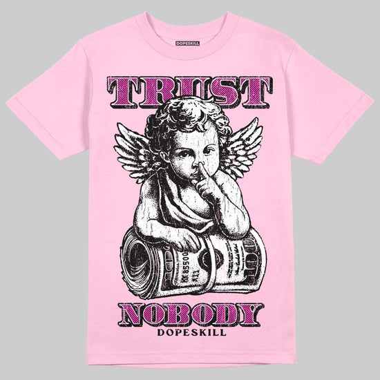 Pink Sneakers DopeSkill T-Shirt Trust Nobody Graphic Streetwear - Light Pink