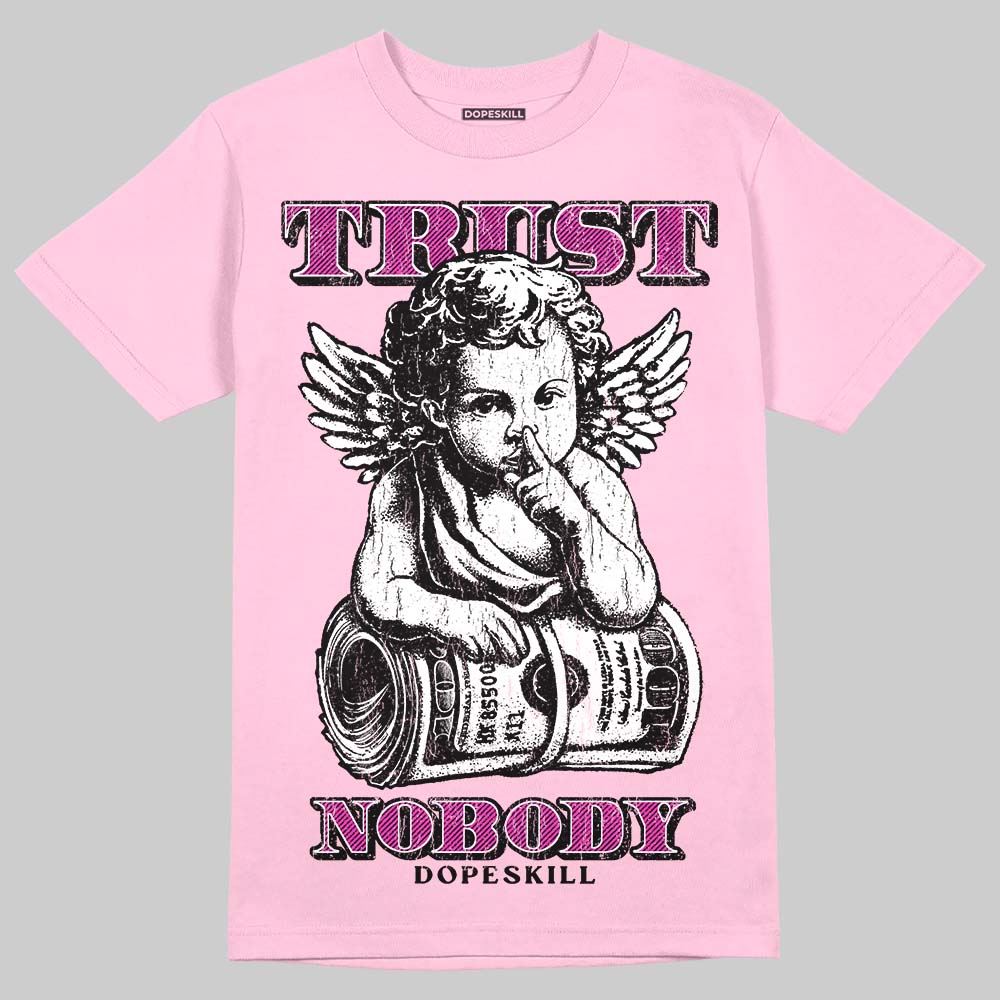 Pink Sneakers DopeSkill T-Shirt Trust Nobody Graphic Streetwear - Light Pink