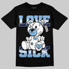 Jordan 9 Powder Blue DopeSkill T-Shirt Love Sick Graphic Streetwear - Black
