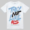 Jordan 9 Powder Blue DopeSkill T-Shirt They Not Like Us Graphic Streetwear - White 