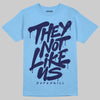 Jordan 9 Powder Blue DopeSkill T-Shirt They Not Like Us Graphic Streetwear - Sky Blue