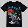 Jordan 3 Retro OG Rare Air DopeSkill T-Shirt Fear Fuels The Hustle Graphic Streetwear - Black