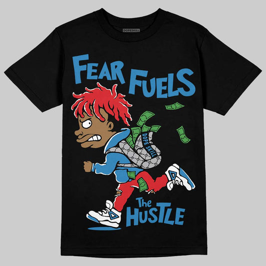 Jordan 3 Retro OG Rare Air DopeSkill T-Shirt Fear Fuels The Hustle Graphic Streetwear - Black