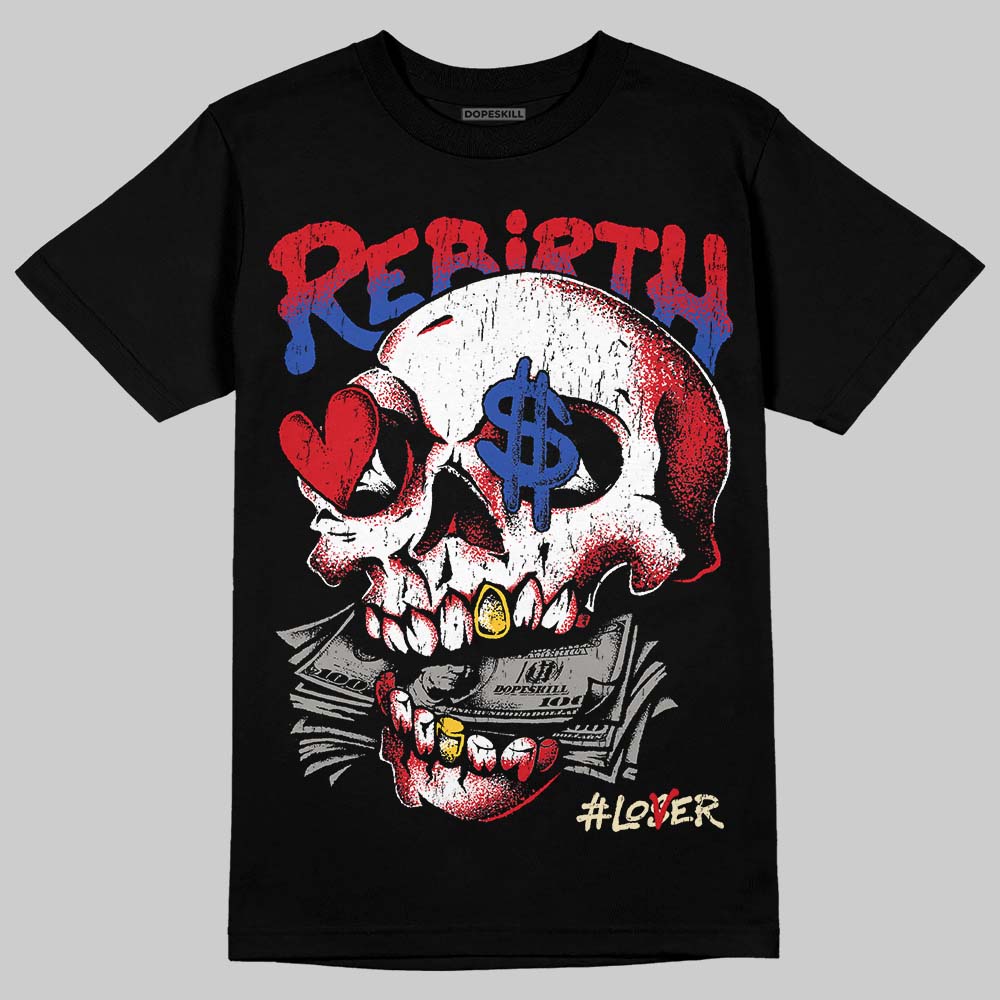 Jordan 4 Rare Air DopeSkill T-Shirt Rebirth Graphic Streetwear - Black