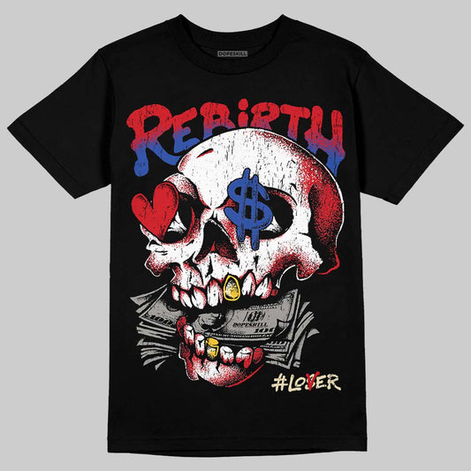 Jordan 4 Rare Air DopeSkill T-Shirt Rebirth Graphic Streetwear - Black