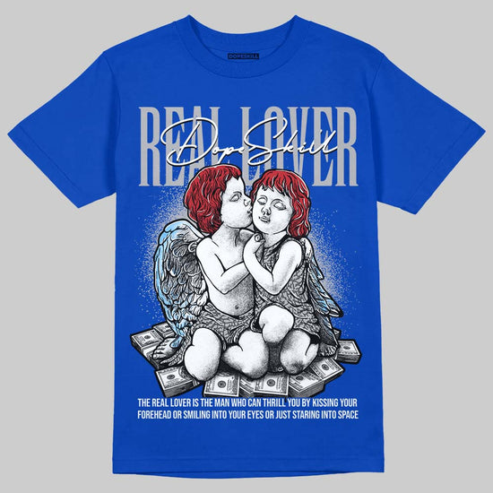 Jordan 3 "True Blue" DopeSkill T-Shirt Real Lover Graphic Streetwear - Royal