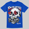 Jordan 3 "True Blue" DopeSkill T-Shirt Rebirth Graphic Streetwear - Royal