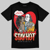 Red  Sneakers DopeSkill T-Shirt Stay Hot Graphic Streetwear - Black