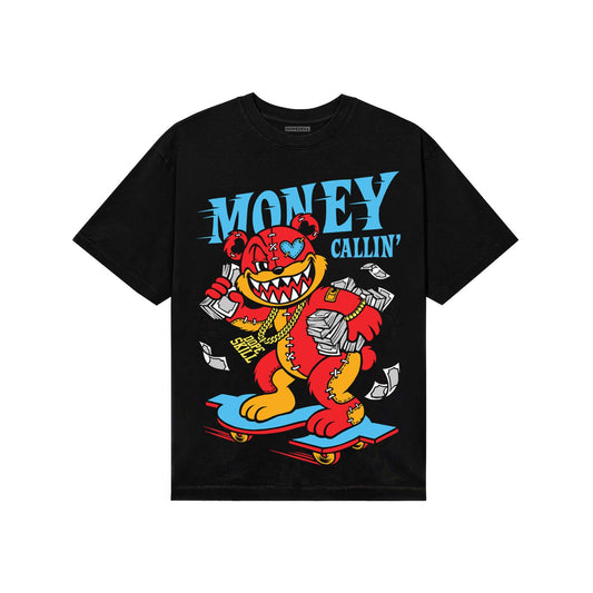 Red Sneakers DopeSkill T-Shirt Money Callin' Graphic Streetwear - Black