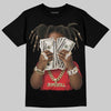 Red Sneakers DopeSkill T-Shirt Rich Youth Graphic Streetwear - Black