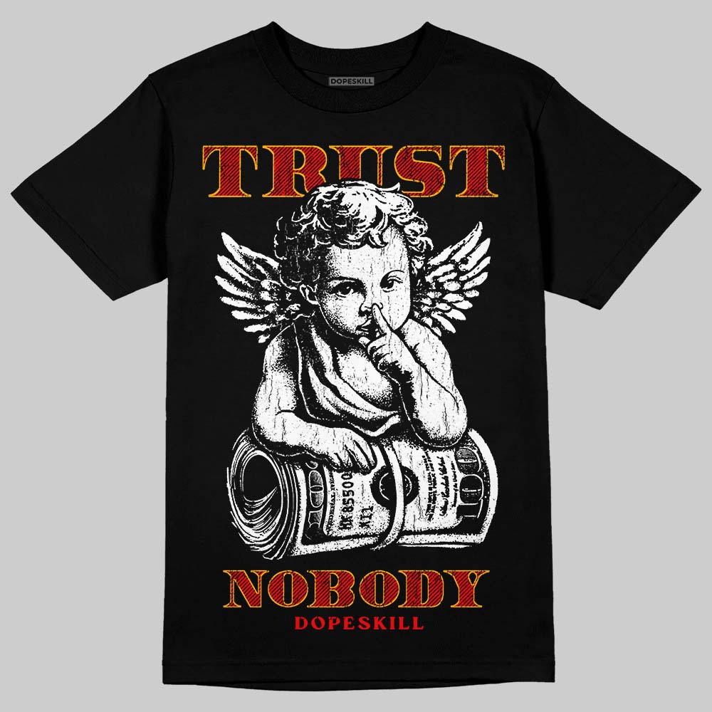 Red Sneakers DopeSkill T-Shirt Trust Nobody Graphic Streetwear - black