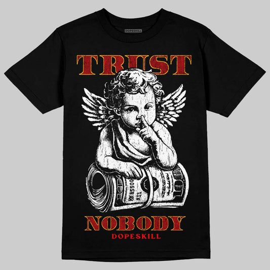 Red Sneakers DopeSkill T-Shirt Trust Nobody Graphic Streetwear - black