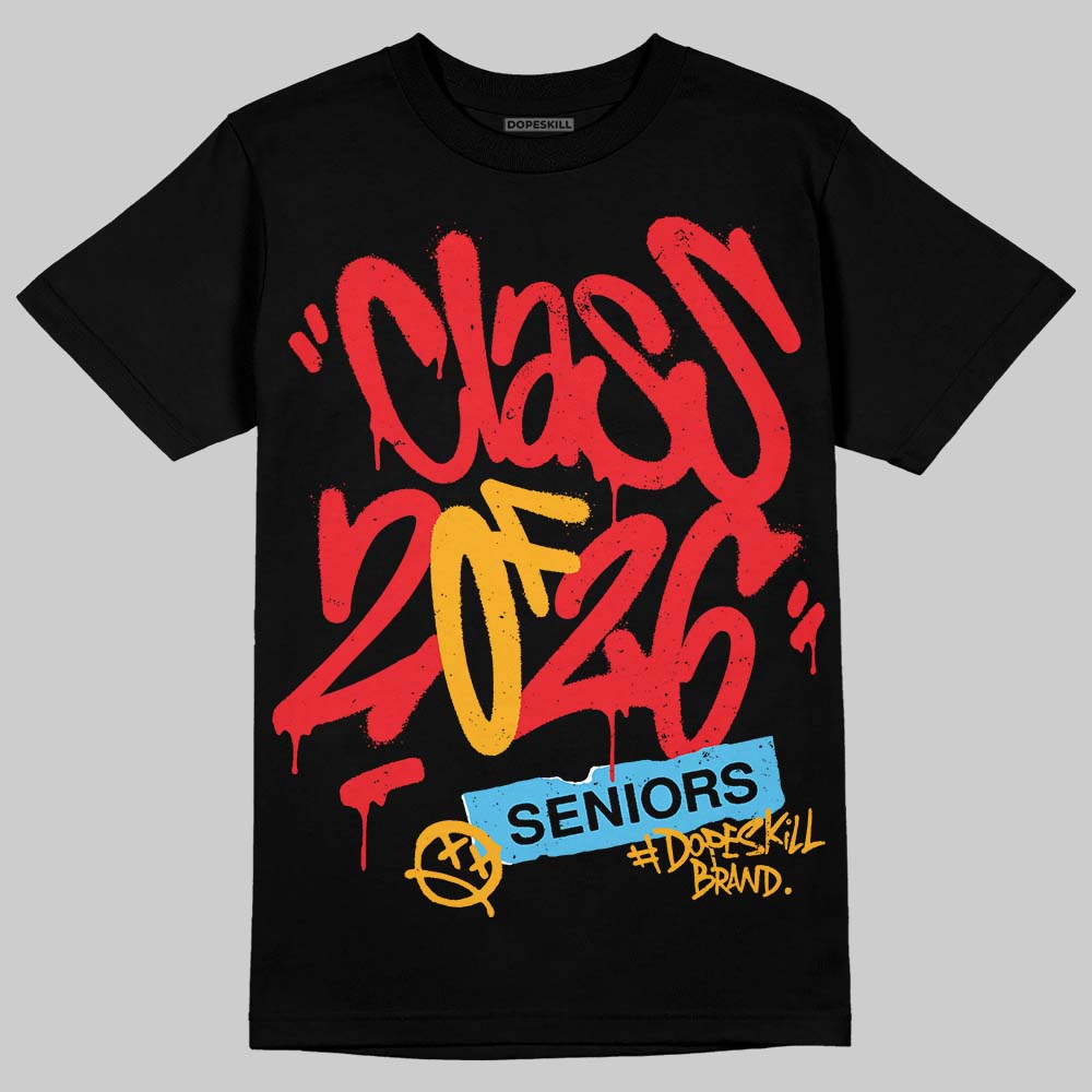 Red Sneakers DopeSkill T-Shirt Class of 2026 Graphic Streetwear - Black