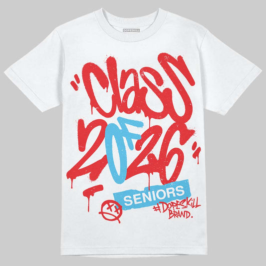 Red Sneakers DopeSkill T-Shirt Class of 2026 Graphic Streetwear - White