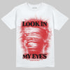 Red Sneakers DopeSkill T-Shirt Look In My Eyes Graphic Streetwear - White