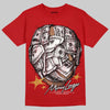 Red Sneakers DopeSkill T-Shirt Money Longer Graphic Streetwear - Red