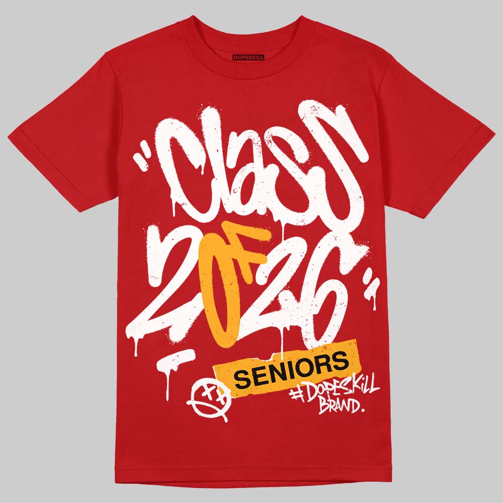 Red Sneakers DopeSkill T-Shirt Class of 2026 Graphic Streetwear - Red
