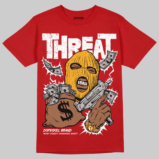 Red Sneakers DopeSkill T-Shirt Under Threat Graphic Streetwear - red