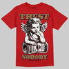 Red Sneakers DopeSkill T-Shirt Trust Nobody Graphic Streetwear - Red
