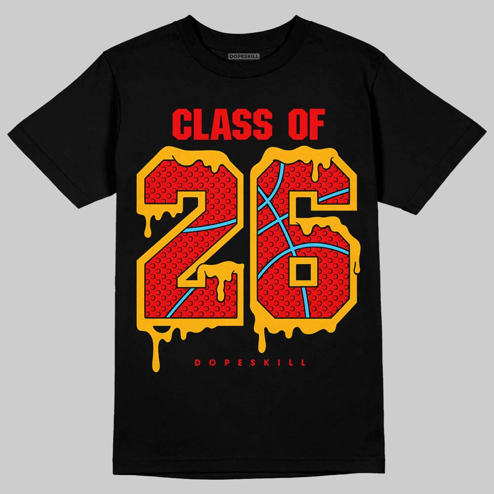 Red Sneakers DopeSkill T-Shirt 26 Drip Graphic Streetwear - Black
