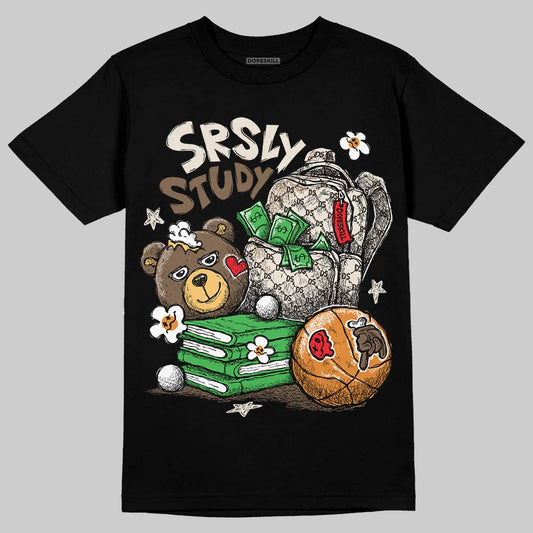 Travis Scott x Jordan 1 Low OG “Reverse Mocha” DopeSkill T-Shirt Fear Fuels The Hustle Graphic Streetwear - Black
