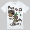 Travis Scott x Jordan 1 Low OG “Reverse Mocha” DopeSkill T-Shirt Fear Fuels The Hustle Graphic Streetwear - White