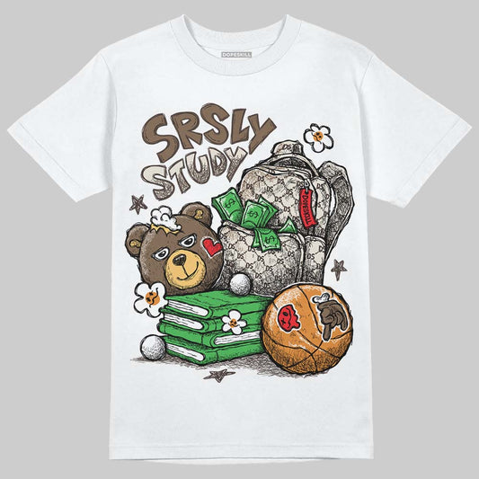 Travis Scott x Jordan 1 Low OG “Reverse Mocha” DopeSkill T-Shirt Fear Fuels The Hustle Graphic Streetwear - White