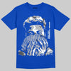 Jordan 3 "True Blue" DopeSkill T-Shirt Rich Boy Camo Graphic Streetwear - Royal