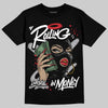 Jordan 4 OG “White Cement” DopeSkill T-Shirt Rolling in Money Graphic Streetwear - Black