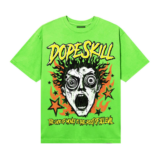 Neon Green Sneakers DopeSkill T-Shirt Root of Evil Graphic Streetwear - Lime