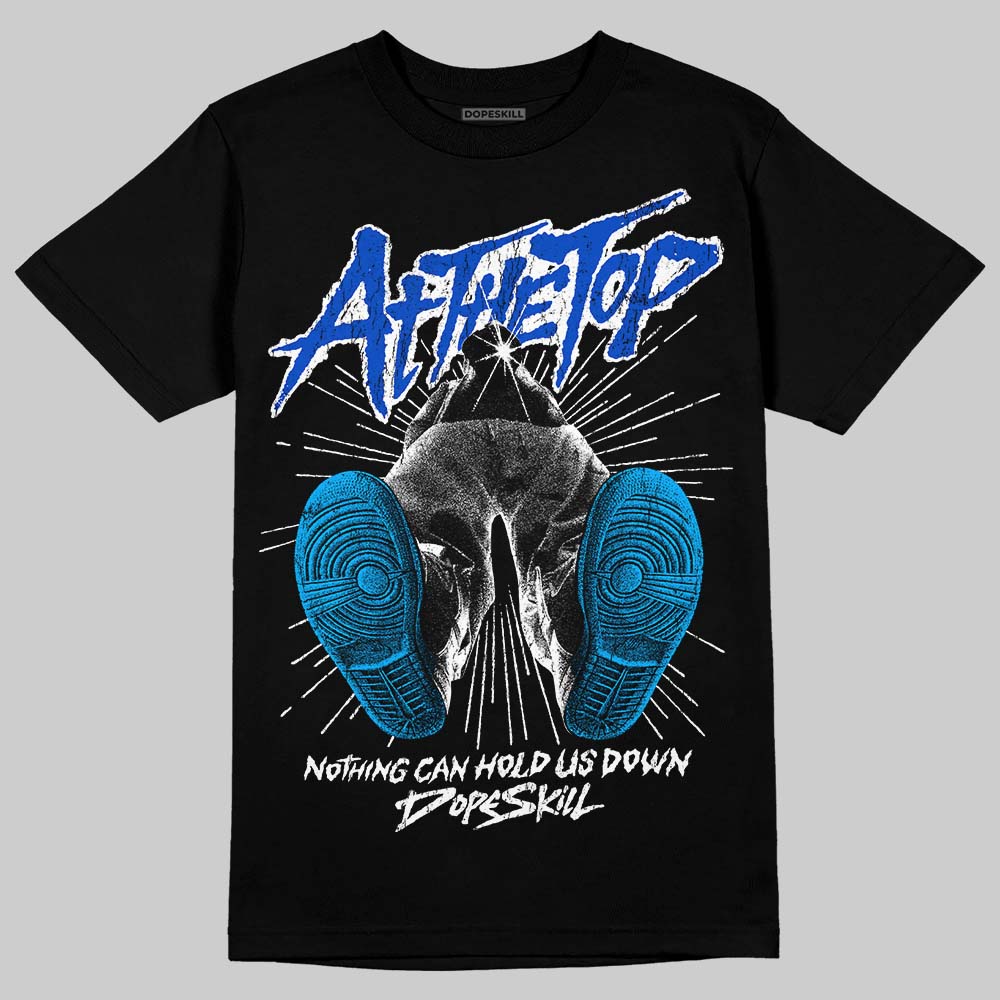 Royal Blue Sneakers DopeSkill T-Shirt Nothing Can Hold US Down Graphic Streetwear - Black