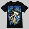 Royal Blue Sneakers DopeSkill T-Shirt Drip or Die Graphic Streetwear - Black
