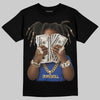 Royal Blue Sneakers DopeSkill T-Shirt Rich Youth Graphic Streetwear - Black
