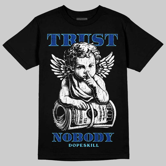 Royal Blue Sneakers DopeSkill T-Shirt Trust Nobody Graphic Streetwear - black