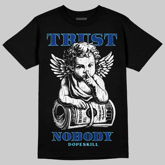 Royal Blue Sneakers DopeSkill T-Shirt Trust Nobody Graphic Streetwear - black