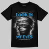 Royal Blue Sneakers DopeSkill T-Shirt Look In My Eyes Graphic Streetwear - Black