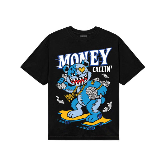 Royal Blue Sneakers DopeSkill T-Shirt Money Callin' Graphic Streetwear - Black