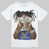Royal Blue Sneakers DopeSkill T-Shirt Rich Youth Graphic Streetwear - White