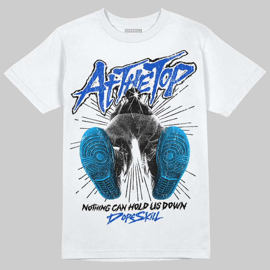 Royal Blue Sneakers DopeSkill T-Shirt Nothing Can Hold US Down Graphic Streetwear - White