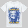 Royal Blue Sneakers DopeSkill T-Shirt Look In My Eyes Graphic Streetwear - White