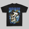 Royal Blue Oversize Print Drip or Die DopeSkill Graphic Premium T-shirt Streetwear - black