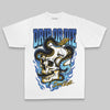 Royal Blue Oversize Print Drip or Die DopeSkill Graphic Premium T-shirt Streetwear - White