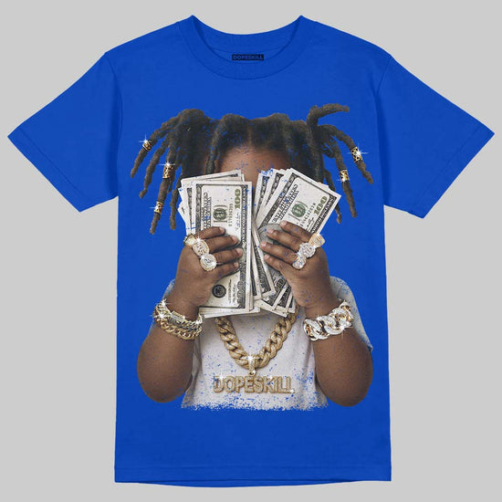 Royal Blue Sneakers DopeSkill T-Shirt Rich Youth Graphic Streetwear - Royal