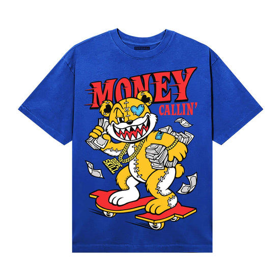 Royal Blue Sneakers DopeSkill T-Shirt Money Callin' Graphic Streetwear - Royal