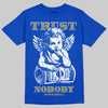 Royal Blue Sneakers DopeSkill T-Shirt Trust Nobody Graphic Streetwear - Royal