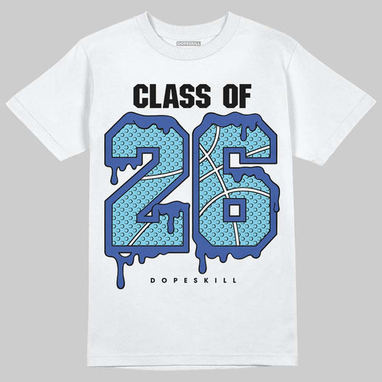 Royal Blue Sneakers DopeSkill T-Shirt 26 Drip Graphic Streetwear - White