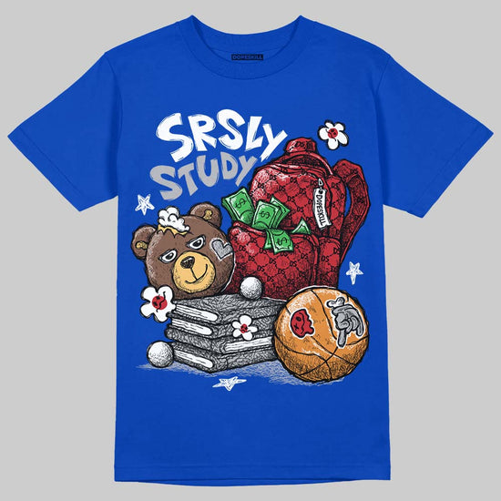 Jordan 3 "True Blue" DopeSkill T-Shirt SRSLY Study Graphic Streetwear - Royal