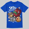 Jordan 3 "True Blue" DopeSkill T-Shirt SRSLY Study Graphic Streetwear - Royal