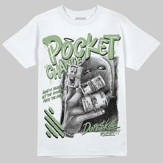 Jordan 4 Retro “Seafoam” DopeSkill T-Shirt Pocket Change Graphic Streetwear - White
